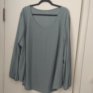 Plus Size Blue Women's Top